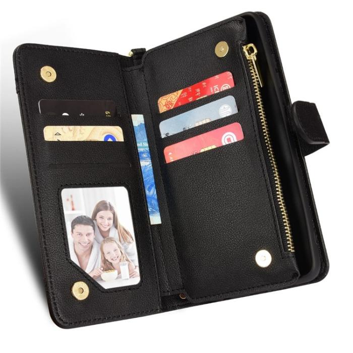 A-One Brand - Google Pixel 7 Pro Plånboksfodral Flip Zipper - Svart