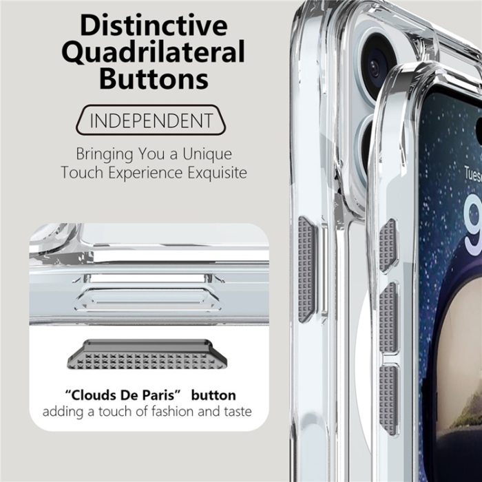 A-One Brand - iPhone 17 Mobilskal MagSafe TPU + PC Crystal Clear