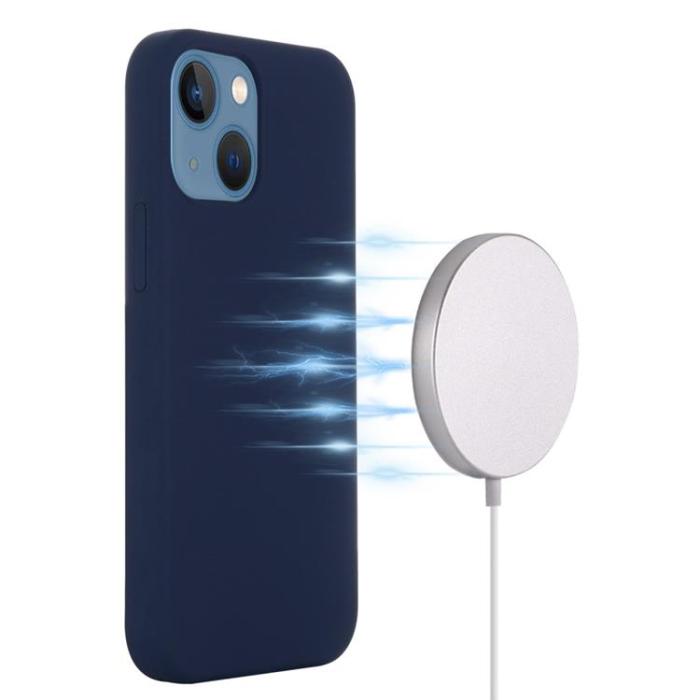 A-One Brand - Liquid Silicone MagSafe Magnetic Skal iPhone 12 Mini - Blå