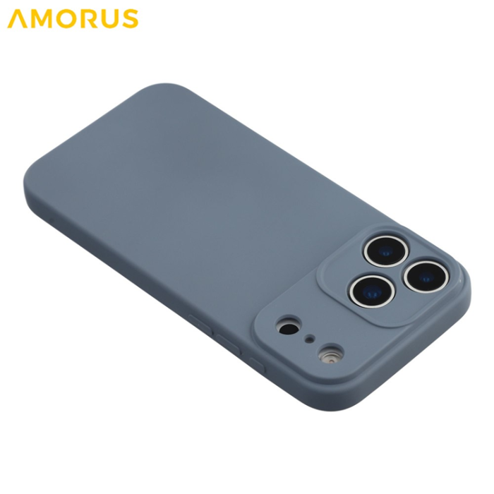 Amorus - AMORUS iPhone 17 Pro Mobilskal Precise Cutouts TPU Fiber - Grå