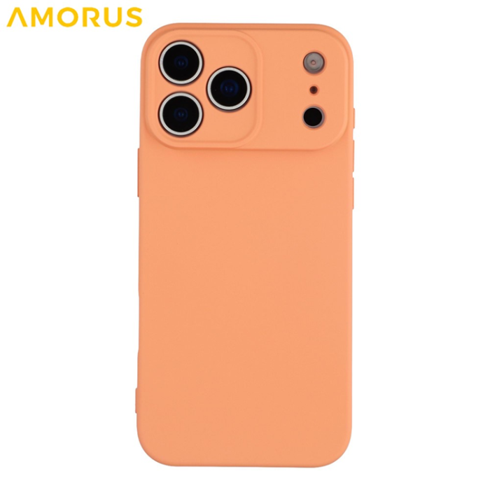 Amorus - AMORUS iPhone 17 Pro Max Mobilskal Precise Cutouts - Orange