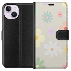iSecrets - Plånboksfodral till Apple iPhone 14 med fejdande blommor
