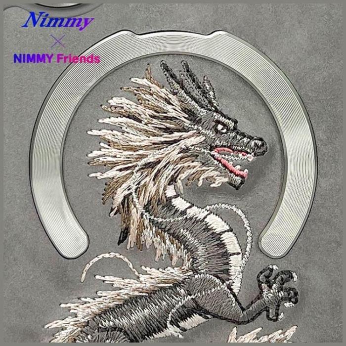 NIMMY - Nimmy iPhone 16 Mobilskal MagSafe Dragon - Grå