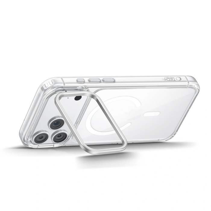 Tech-Protect - Tech-Protect Mobilskal För iPhone 18 Pro Max Magsafe Magstand - Clear