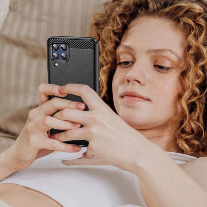 Tech-Protect - Tech-Protect Galaxy M33 5G Skal TPU Carbon - Svart