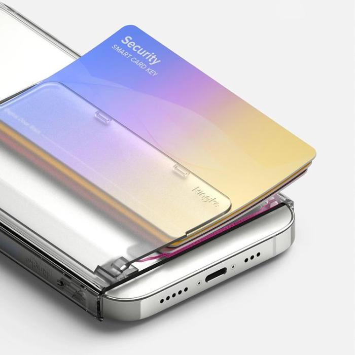 UTGATT1 - Ringke Side Slot Korthållare Smart Phone Plånbok - Transparent