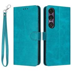 A-One Brand - Sony Xperia 1 VII Plånboksfodral Calf Texture Med Rem - Grön