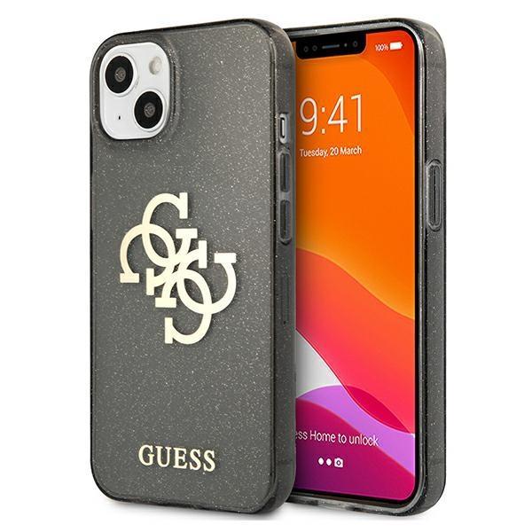Guess Skal iPhone 13 mini Glitter Big Logo - Svart | 2353 | AlltMobil