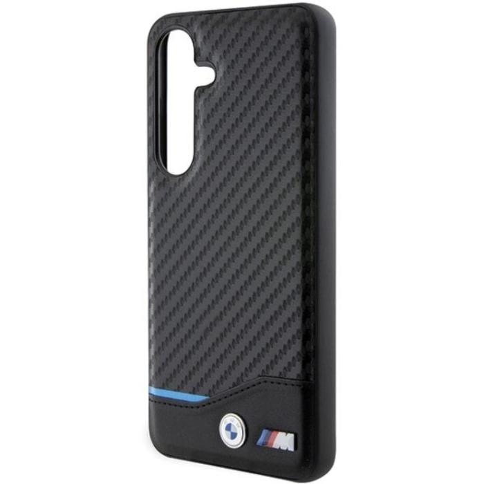 BMW - BMW Galaxy S24 Mobilskal Läder Carbon - Svart