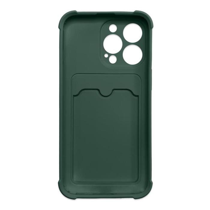OEM - Armor iPhone 13 Mini Skal med Korthållare - Grön