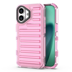 A-One Brand - iPhone 17 Mobilskal Stripe Design Detachable - Ljusrosa