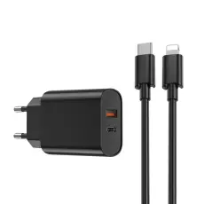 WIWU - WIWU Snabbladdare USB/USB-C 20W USB-C/Lightning Kabel QC PD