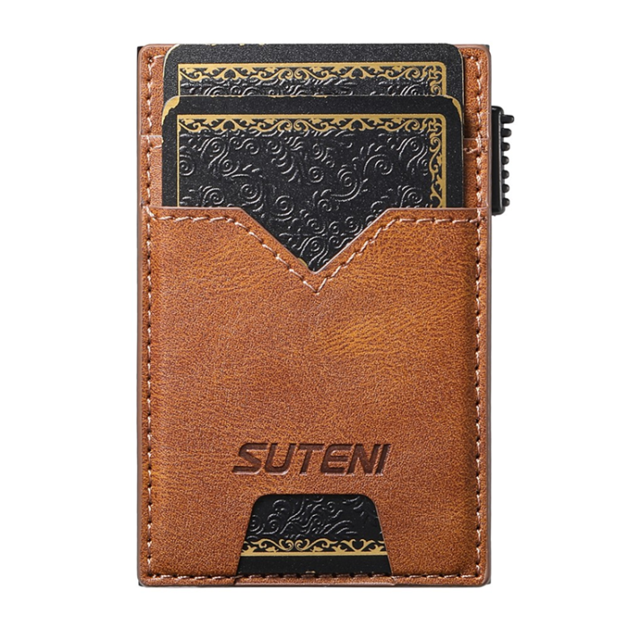 SUTENI - SUTENI Korthållare Automatiskt Pop-Up Double-Sided Waxy Texture