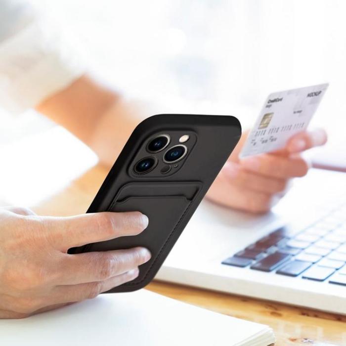 OEM - iPhone 16 Pro Mobilskal Korthållare - Svart