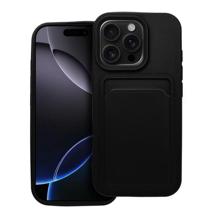 OEM - iPhone 16 Pro Mobilskal Korthållare - Svart