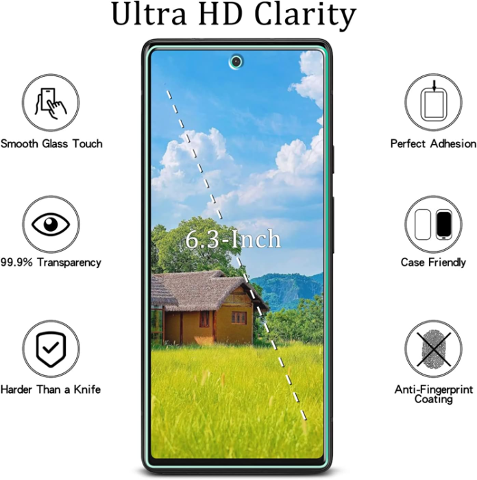 A-One Brand - [1-PACK] Google Pixel 7a Härdat Glas Skärmskydd - Clear