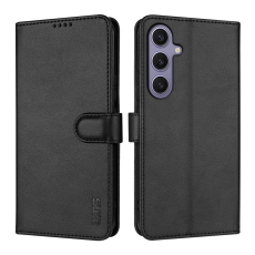 AZNS - AZNS Samsung Galaxy A57 Pl&aring;nboksfodral Konstl&auml;der Skydd - Svart