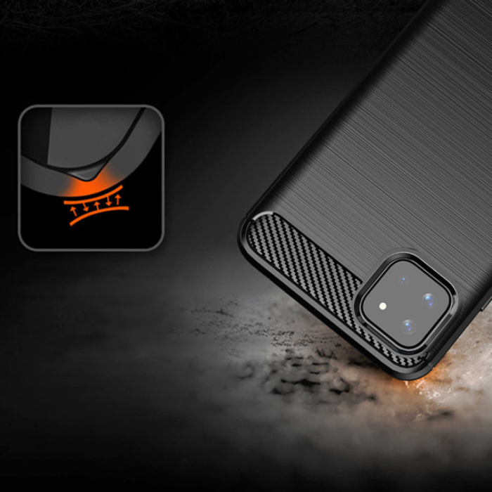 OEM - Galaxy A22 5G Mobilskal Carbon - Svart