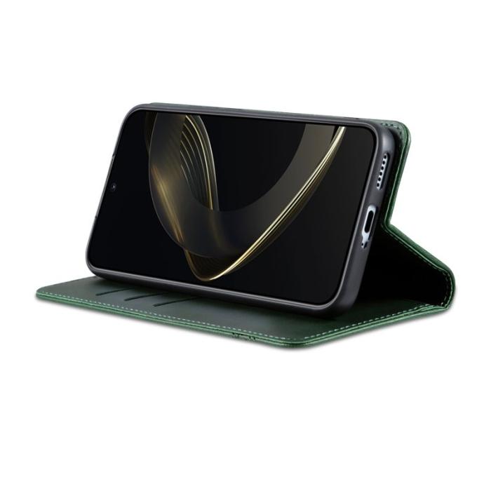 OEM - AZNS Samsung Galaxy S26 Plånboksfodral Konstläder - Grön