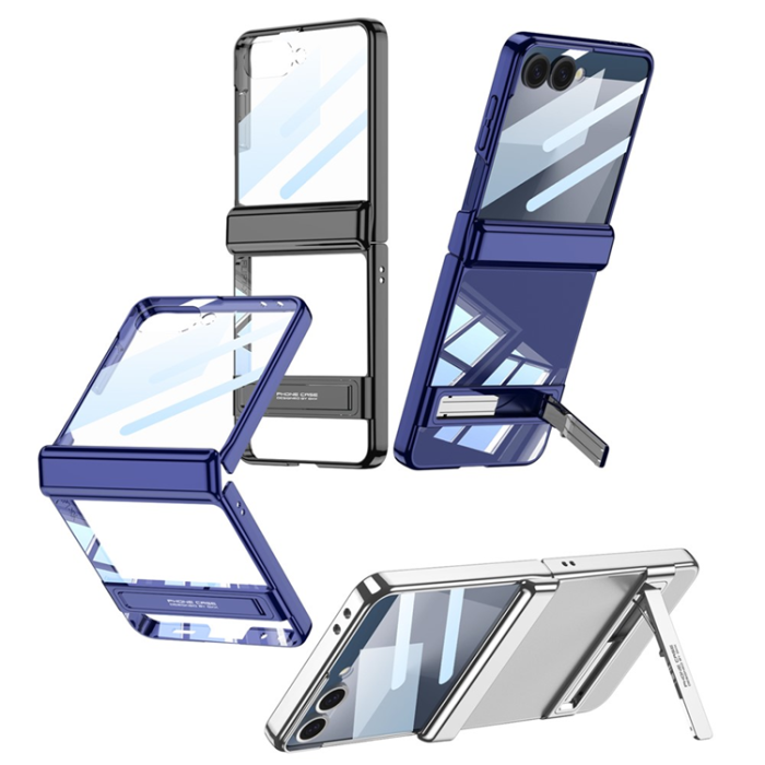 GKK - GKK Galaxy Z Flip 7 Mobilskal Magnetic Hinge Kickstand - Lila