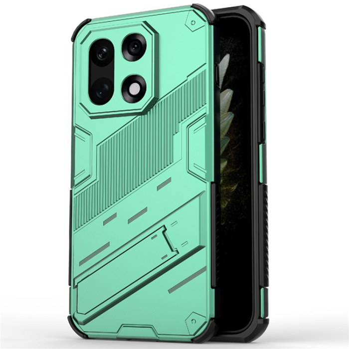 A-One Brand - OnePlus 15 Mobilskal PC + TPU Shockproof Kickstand - Grön