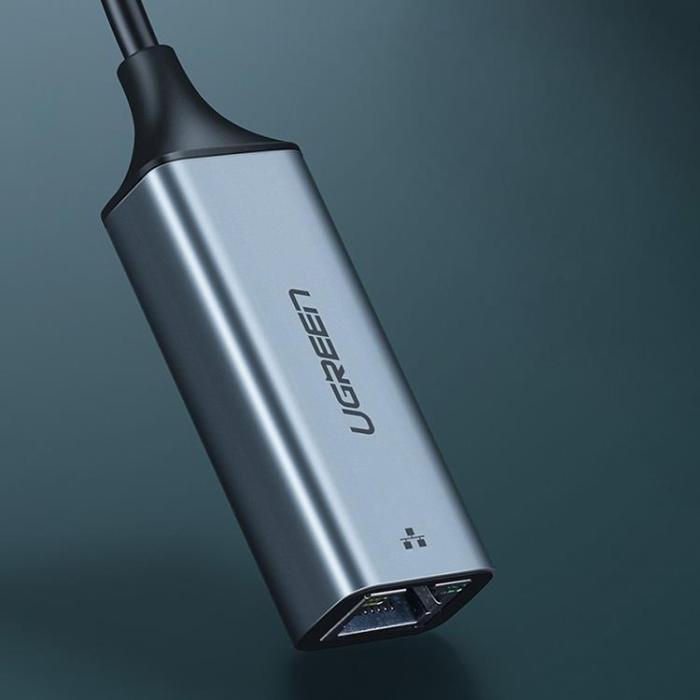 Ugreen - Ugreen USB-C 1000 Mbps Gigabit Ethernet Extern Nätverksadapter - Grå