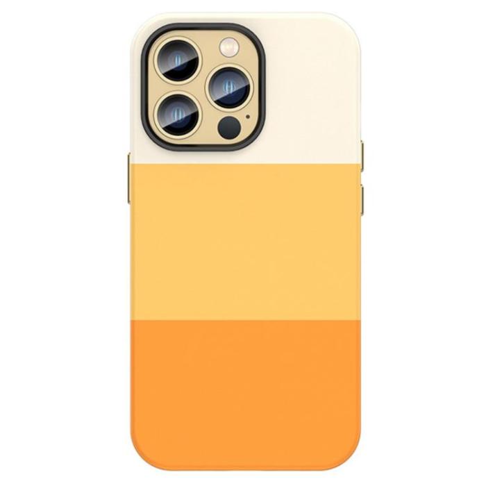 OEM - iPhone 14 Skal Color Splicing - Orange