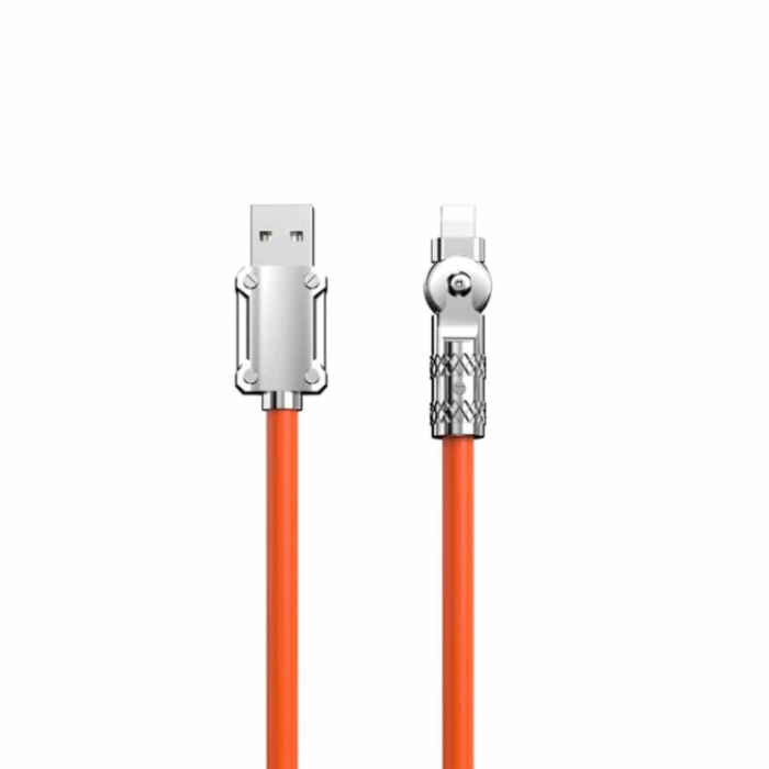 A-One Brand - USB-A Till Lightning Kablar 1.5m Angled - Orange