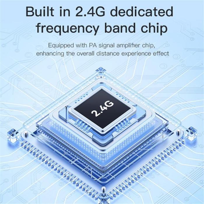 Yesido - YESIDO Trådlös Lavaliermikrofon Typ-C Klämmdesign (Sändare + Mottagare) KR11