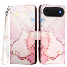 A-One Brand - iPhone 17 Air Plånboksfodral Marble Pattern med Rem LS005