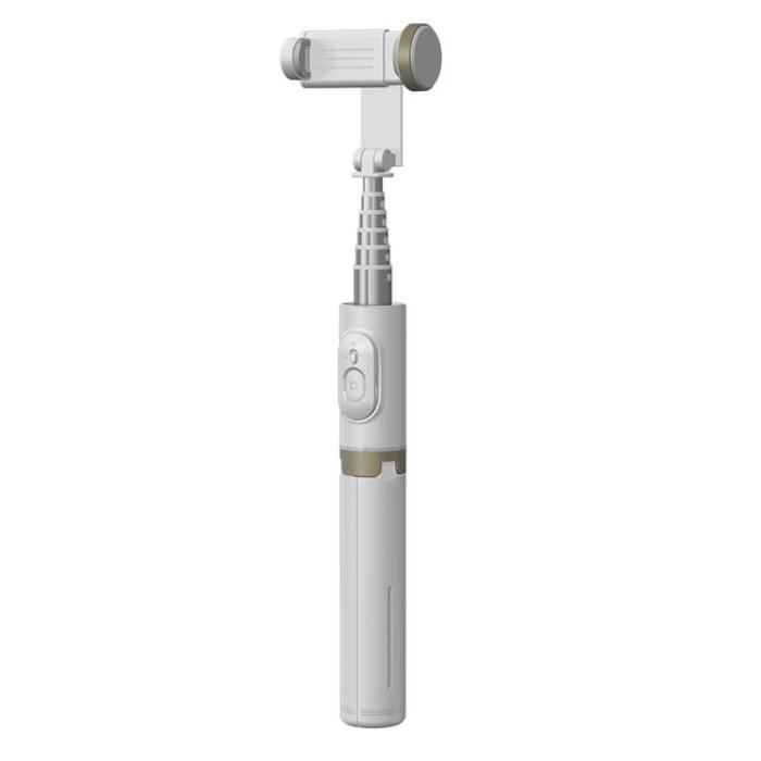 OEM - Utdragbart stativ Aluminiumlegering Bluetooth Selfiepinne Q12 - Vit
