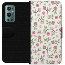 iSecrets - Pl&aring;nboksfodral till OnePlus 9 Pro med Blommigt