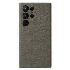 Melkco - MELKCO Mobilskal till Samsung Galaxy S24 Ultra &Auml;kta L&auml;der + PC - Gr&aring;