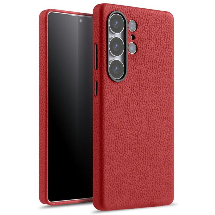 Melkco - MELKCO Mobilskal till Samsung Galaxy S25 Ultra Äkta Läder + PC Röd