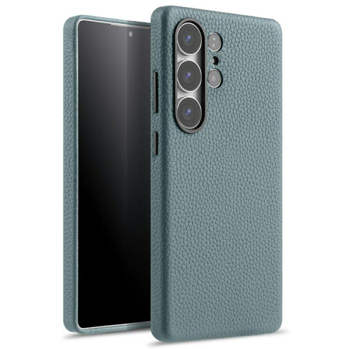 Melkco - MELKCO Mobilskal till Samsung Galaxy S25 Ultra Magnetisk Äkta Läder + PC Ljusblå
