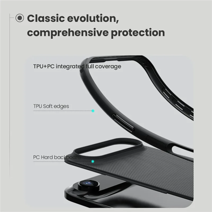 Nillkin - NILLKIN iPhone 17 Air Mobilskal MagSafe Frosted Shield Pro - Svart