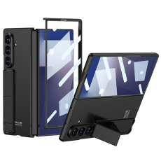 GKK - Galaxy Z Fold 7 Mobilskal Kickstativ Med Härdat glas - Svart