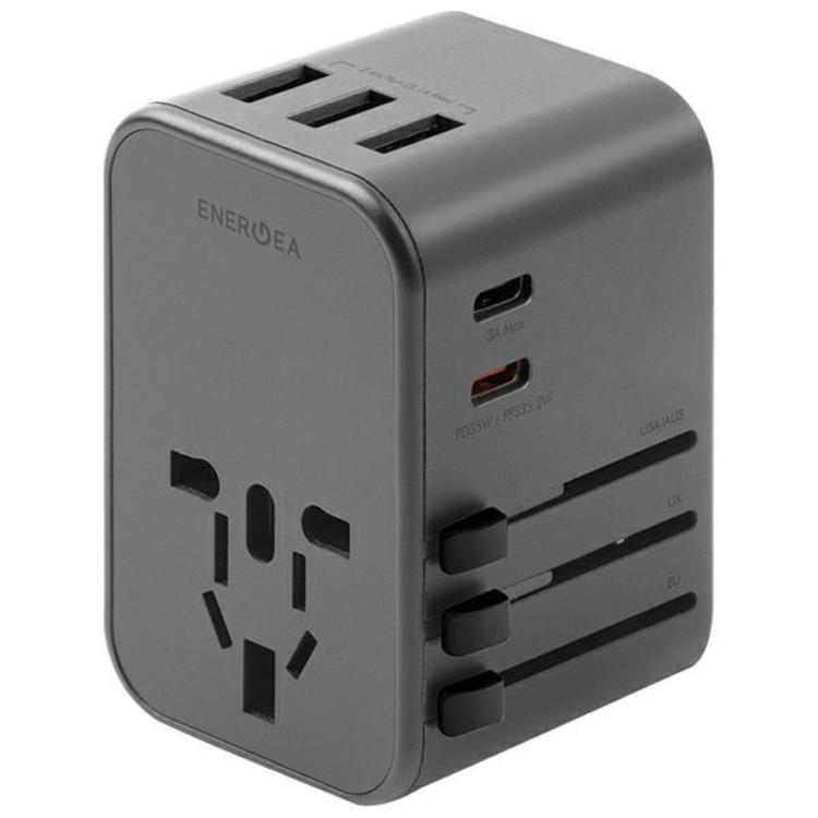 Energea Reseladdare 35.5W 2xUSB-C 3xUSB-A PD-PPS-QC 3.0 | 505295 | AlltMobil