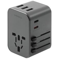 ENERGEA - Energea Reseladdare 35.5W 2xUSB-C 3xUSB-A PD-PPS-QC 3.0