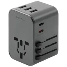 ENERGEA - Energea Reseladdare 35.5W 2xUSB-C 3xUSB-A PD-PPS-QC 3.0