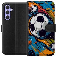 iSecrets - Pl&aring;nboksfodral till Samsung Galaxy A54 med Fotbollar