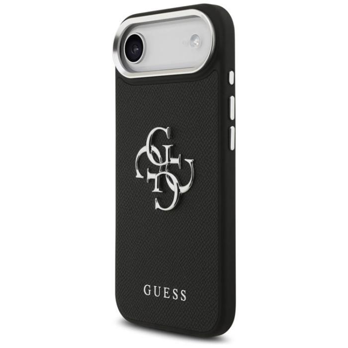 Guess - Guess iPhone 17 Air Mobilskal Grained Big 4G Classic Logo - Svart