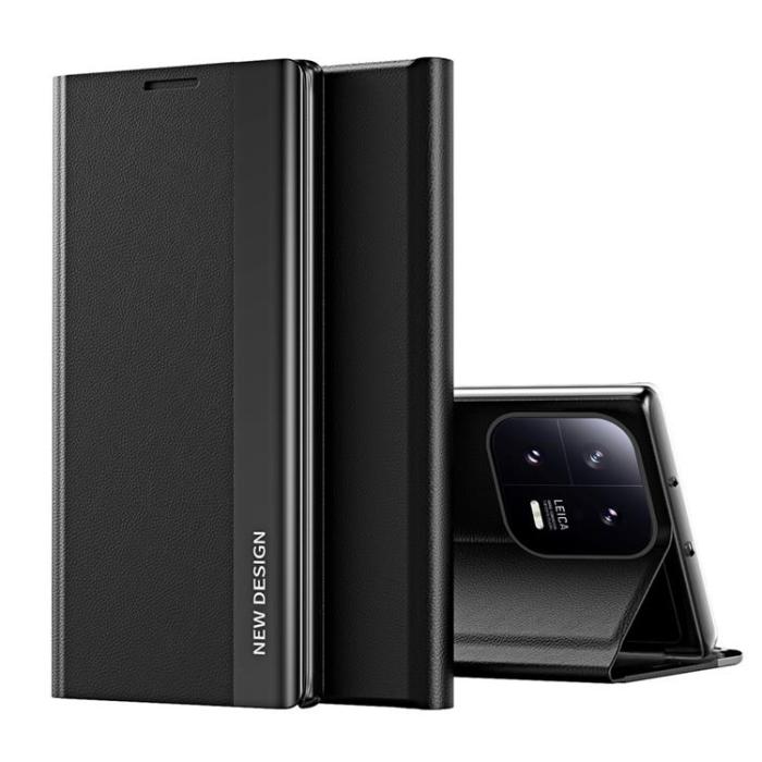 OEM - Xiaomi 13 Lite Mobilfodral Sleep Pro Flip Stand - Svart
