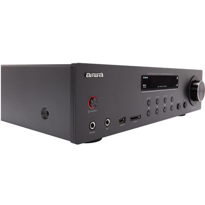 AIWA - Aiwa Förstärkare med Bluetooth 2 x 60 Watt RMS - Svart