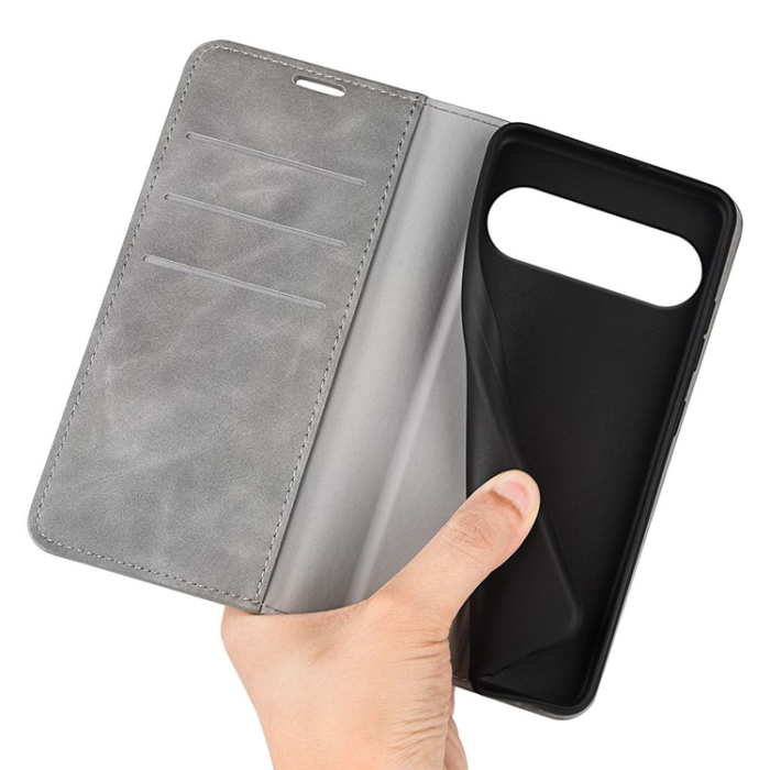 Taltech - Google Pixel 9/9 Pro Plånboksfodral - Grå