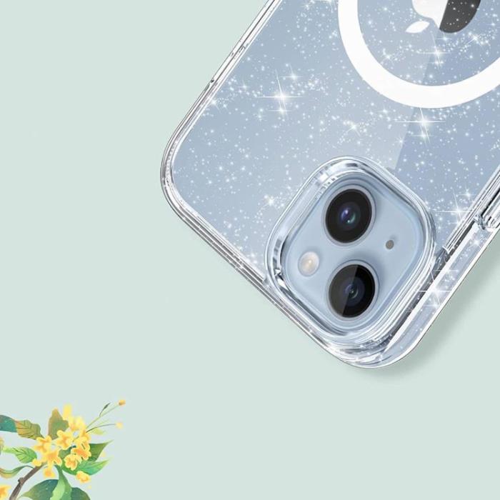 Tech-Protect - Tech-Protect Magsafe iPhone 13/14 Skal Flexair Hybrid - Glitter