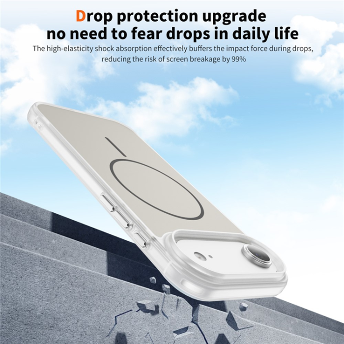 A-One Brand - iPhone Air Mobilskal MagSafe Skin Touch TPU PC - Vit