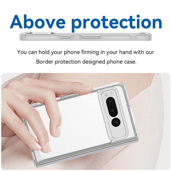 OEM - Google Pixel Fold Mobilskal Anti-Scratch TPU + Acrylic - Transparent