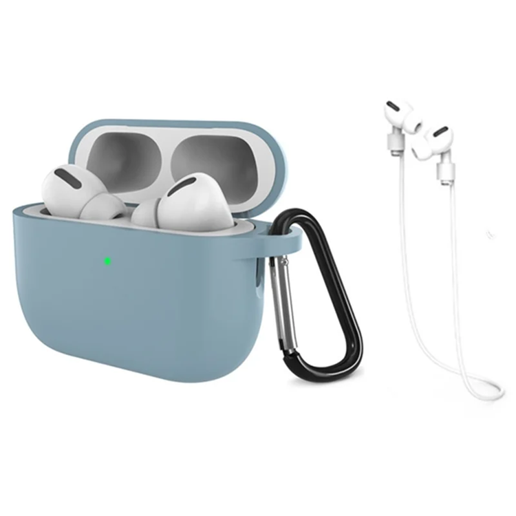 Airpods Pro 3 Mobilskal Silikon med Anti-förlorad Rem (Denimblå) | 2353 | AlltMobil