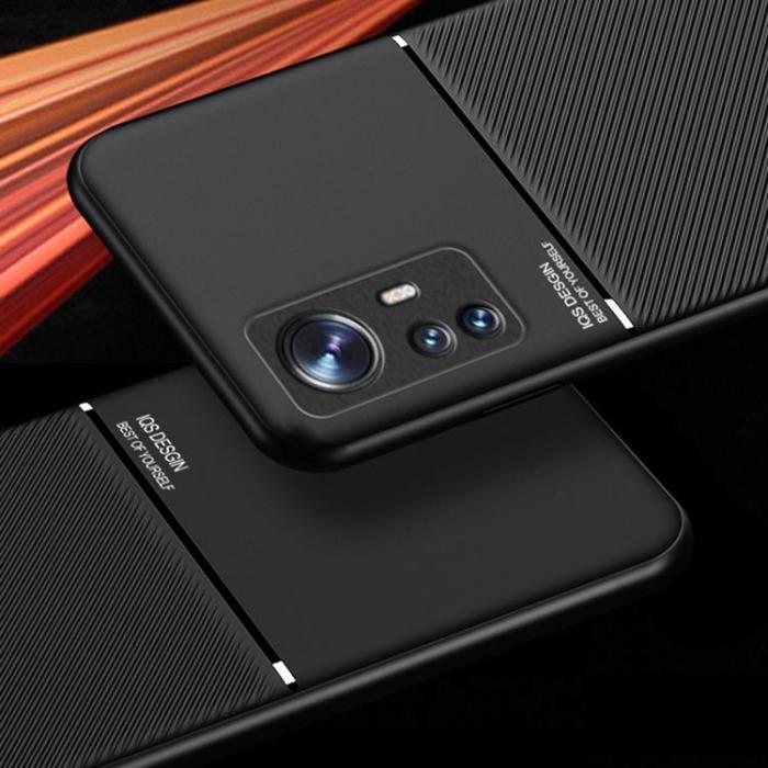 A-One Brand - Imprinted PU Läder Skal Xiaomi 12 Pro - Svart
